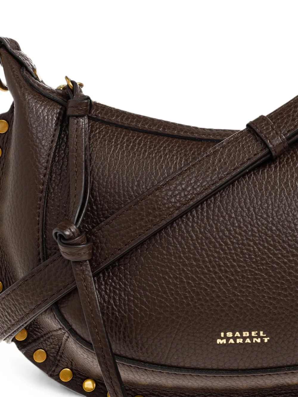 Marant Women Oskan Moon Bag In Grained Leather ISABEL MARANT
