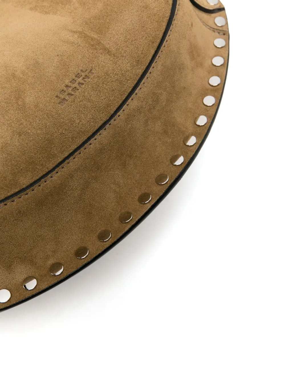 Marant Women Oskan Moon Shoulder Bag With Decorative Studs. ISABEL MARANT