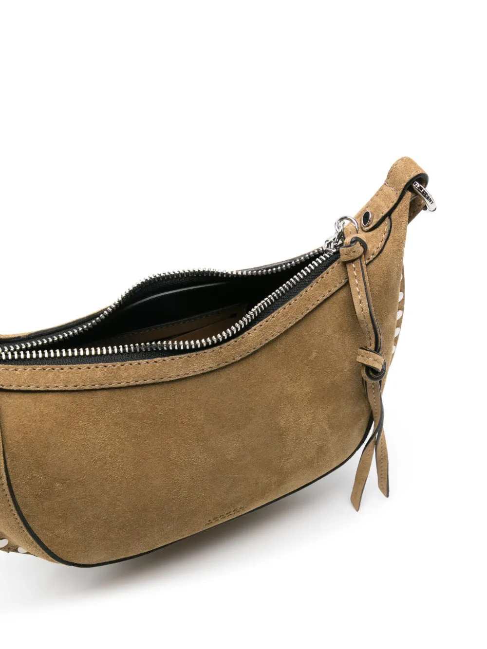 Marant Women Oskan Moon Shoulder Bag With Decorative Studs. ISABEL MARANT