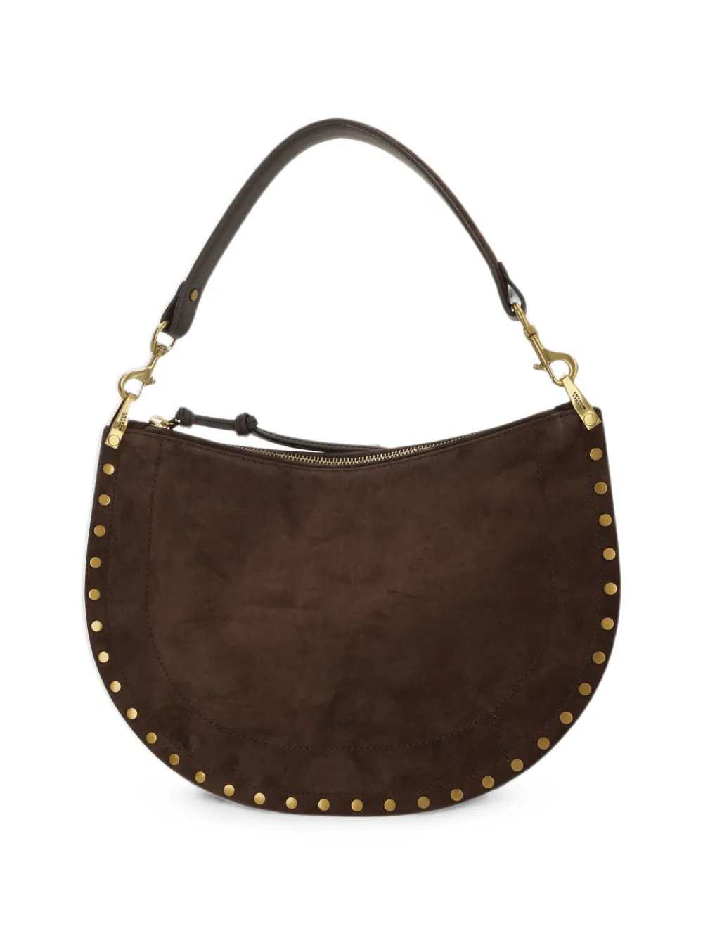 Marant Women Oskan Studded Suede Shoulder Bag. ISABEL MARANT