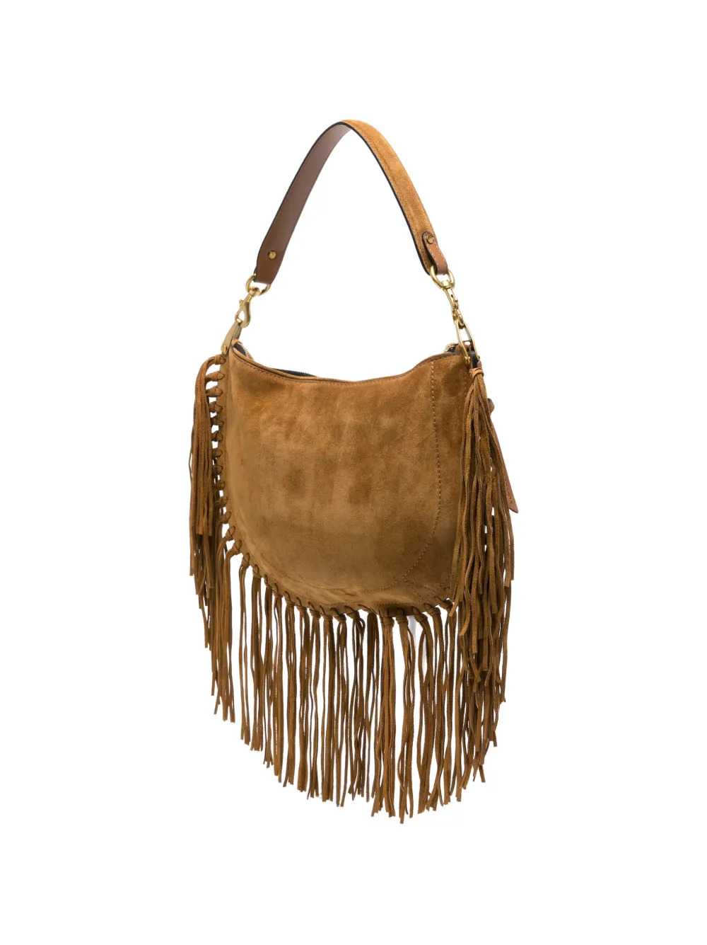 Marant Women Oskan Soft Bag With Zip And Fringe ISABEL MARANT