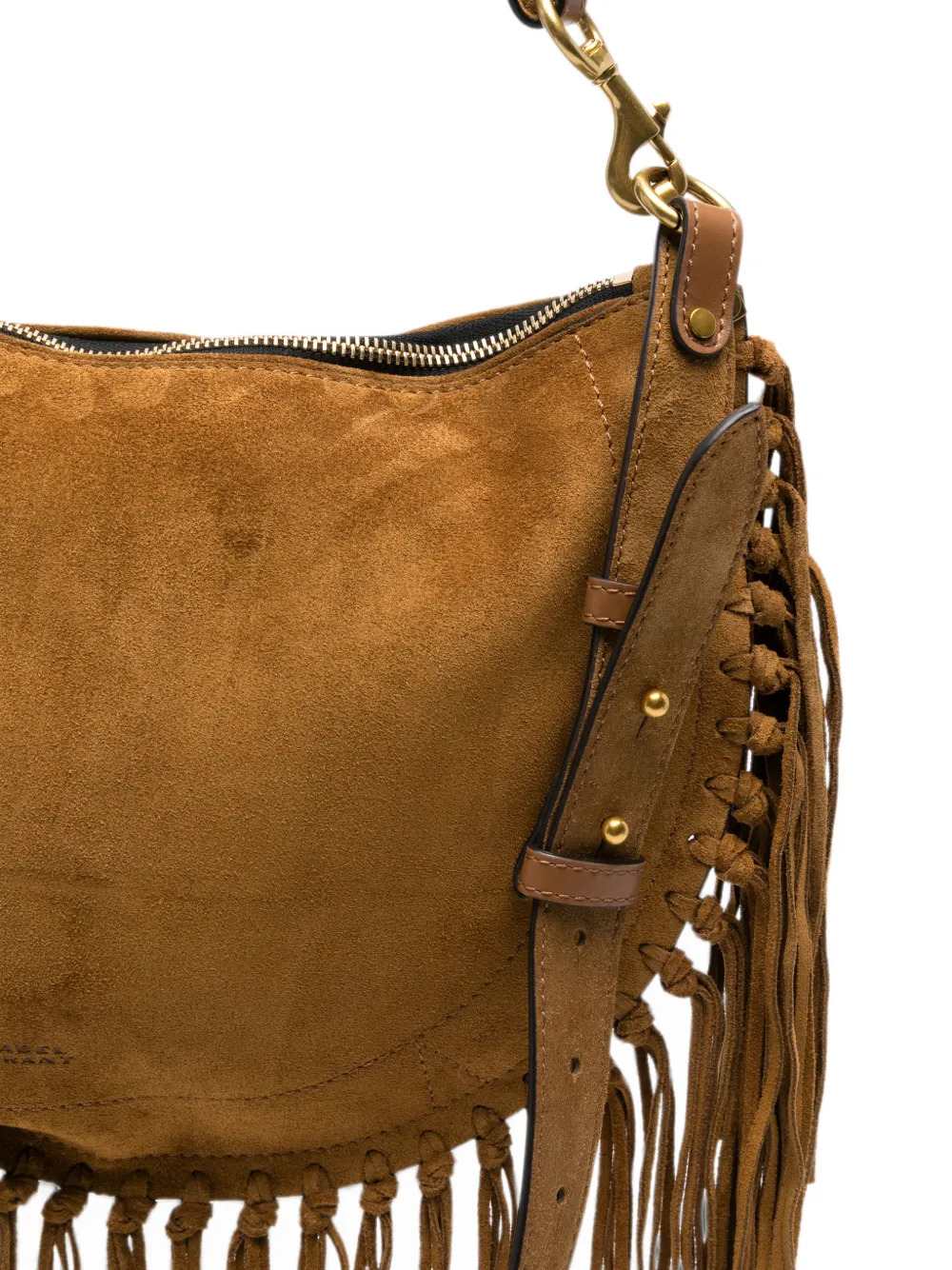 Marant Women Oskan Soft Bag With Zip And Fringe ISABEL MARANT
