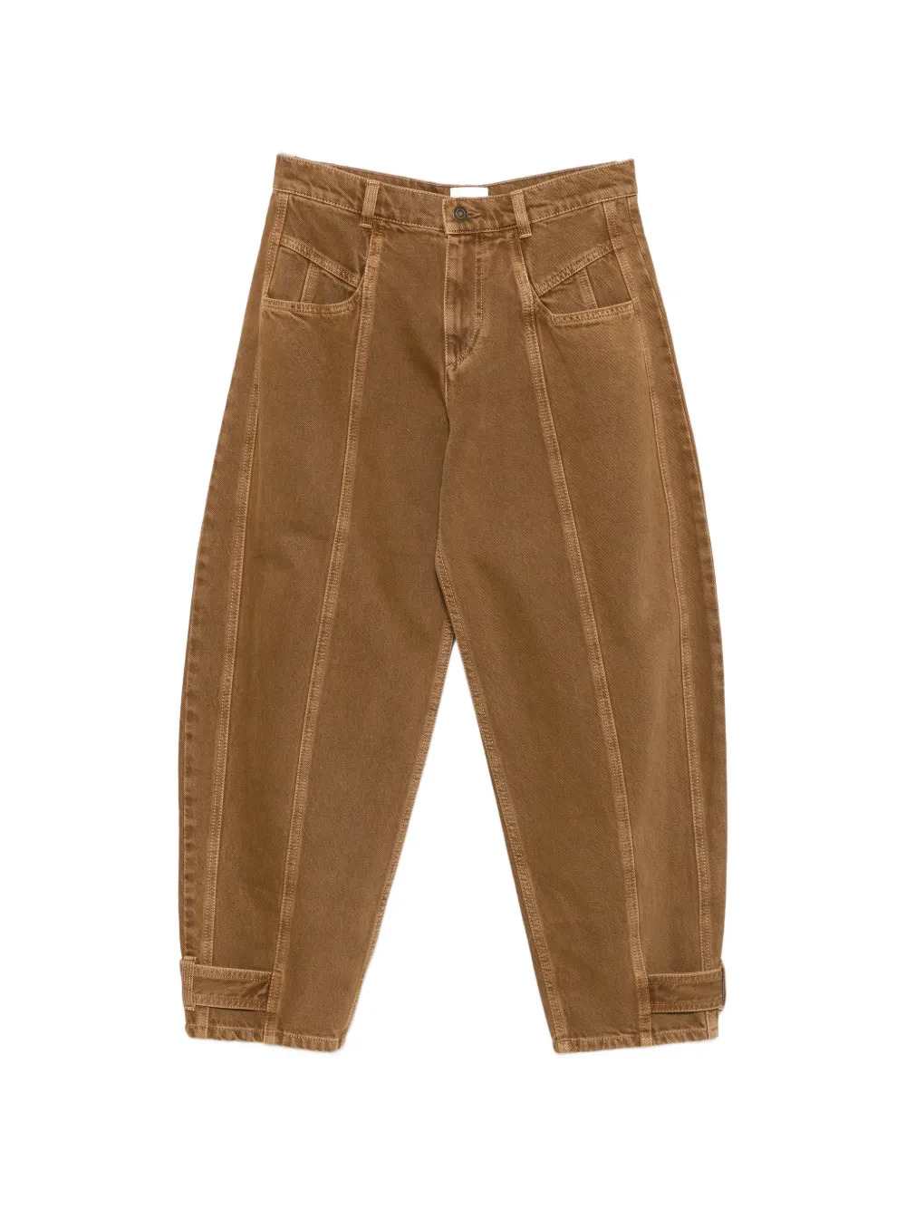 Marant Women Leja Tapered Jeans With Exposed Stitching ISABEL MARANT