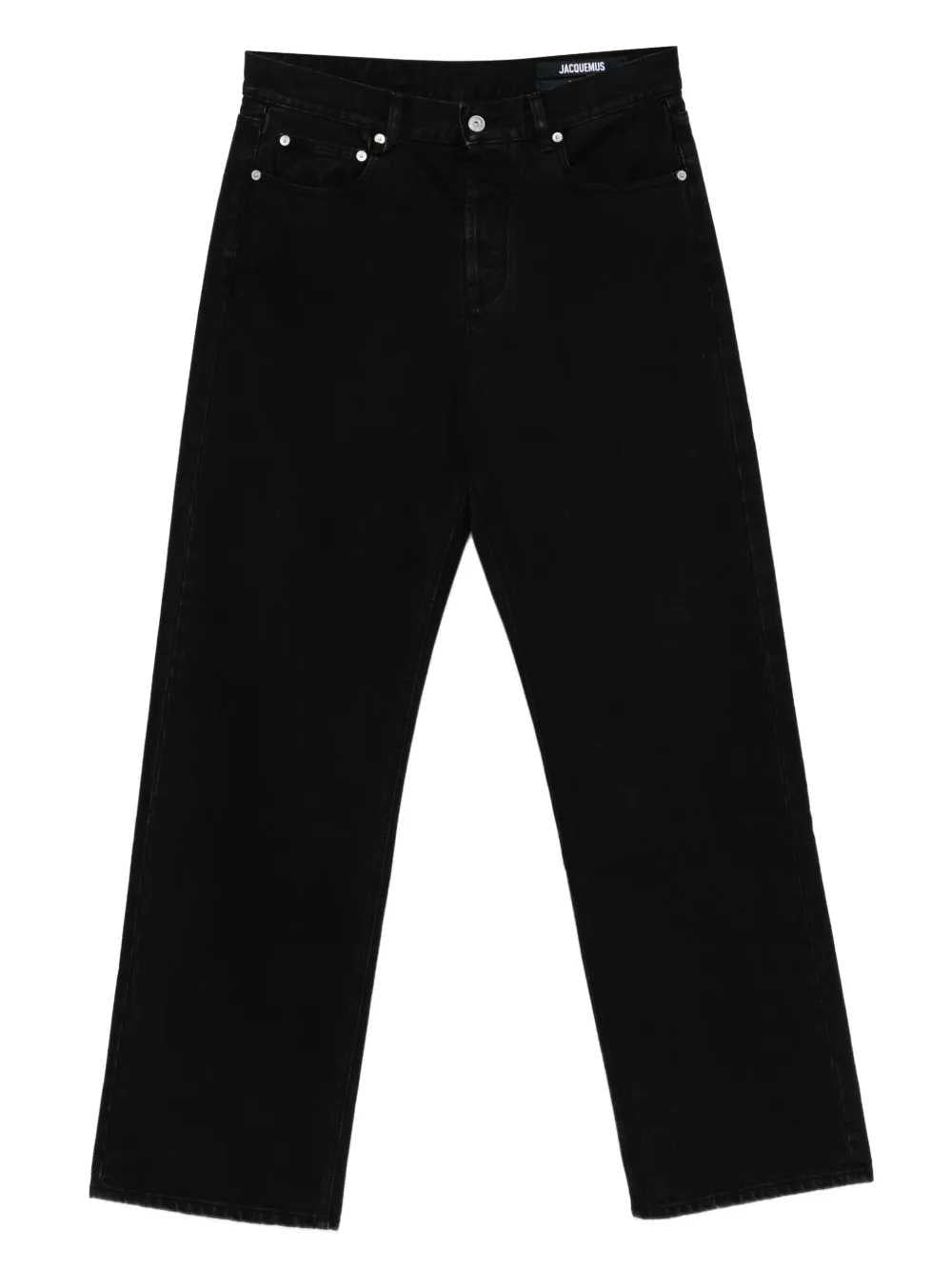 Jacquemus Men Straight-Leg Jeans With Embroidered Logo JACQUEMUS