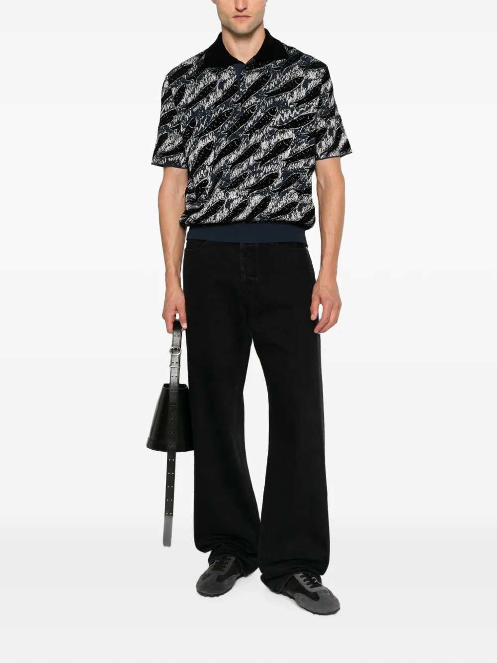 Jacquemus Men Straight-Leg Jeans With Embroidered Logo JACQUEMUS