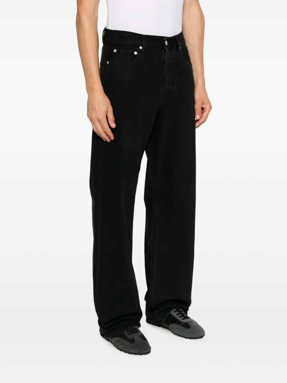 Jacquemus Men Straight-Leg Jeans With Embroidered Logo JACQUEMUS