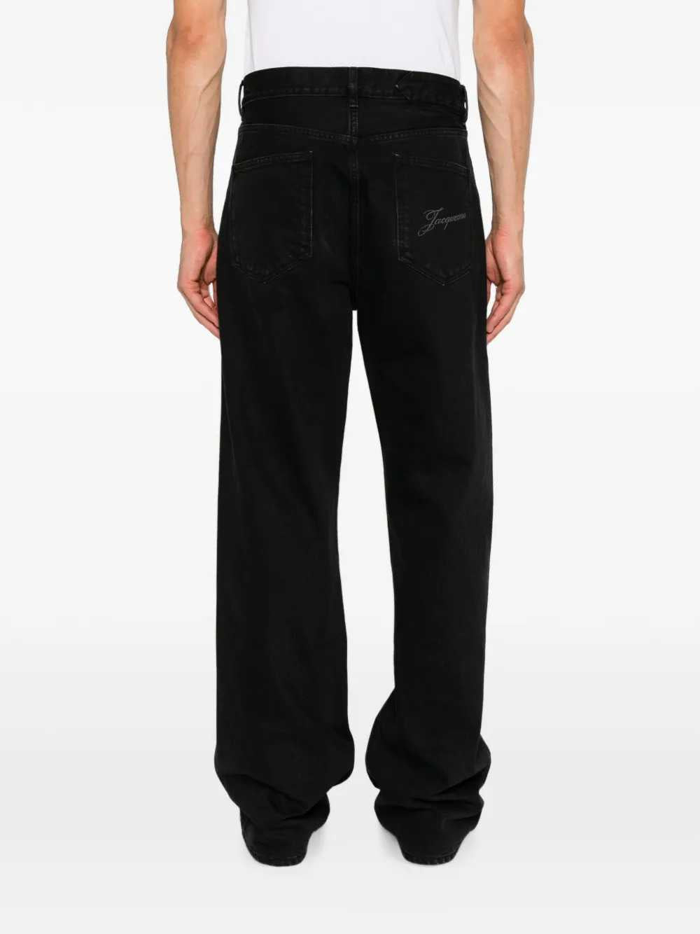 Jacquemus Men Straight-Leg Jeans With Embroidered Logo JACQUEMUS