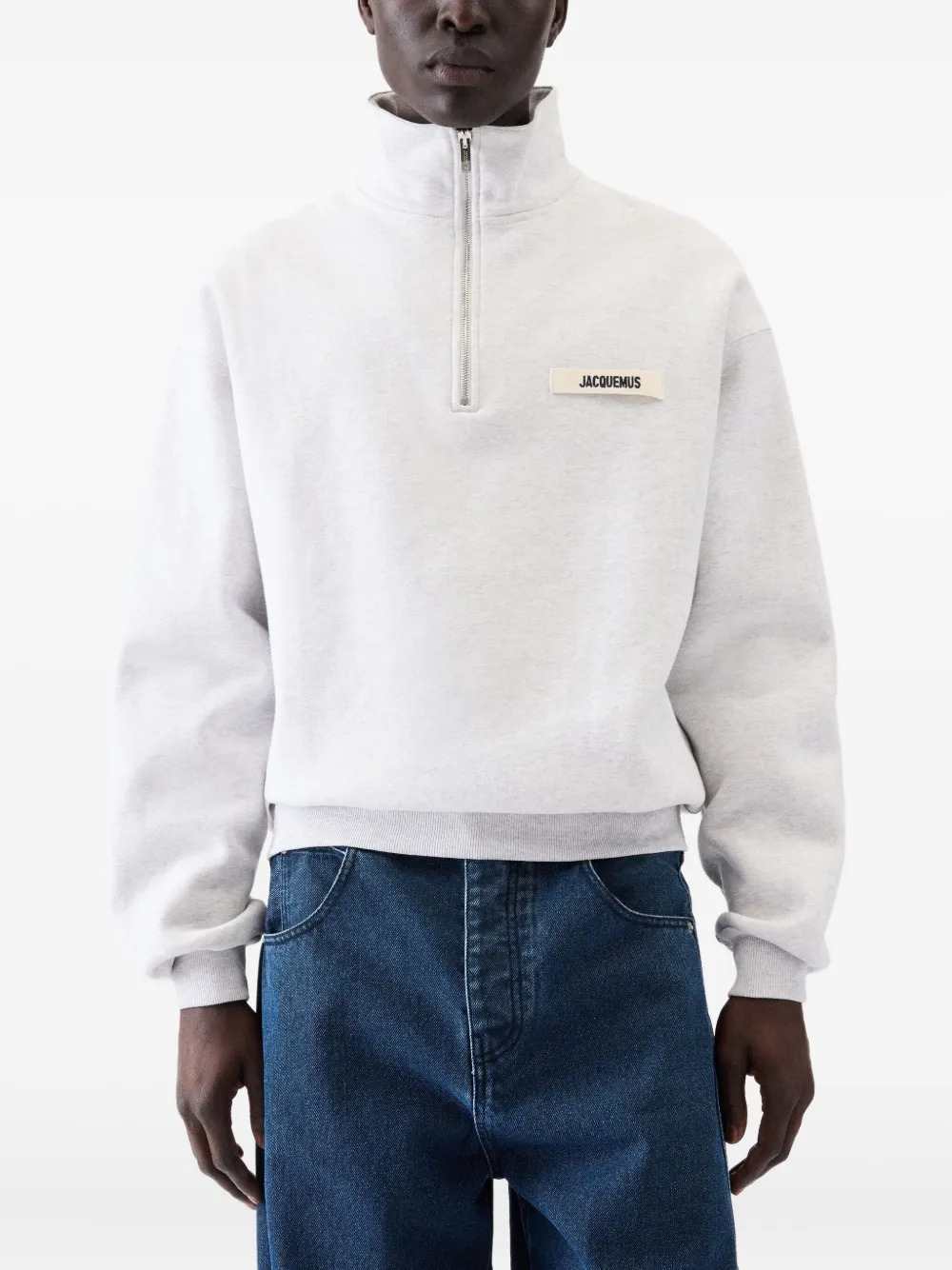 Jacquemus Men Half-Zip Sweatshirt JACQUEMUS