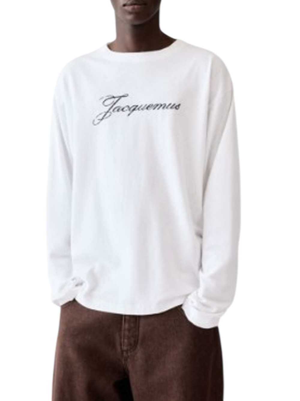 Jacquemus Men Jacquemus White Long-Sleeve Top JACQUEMUS