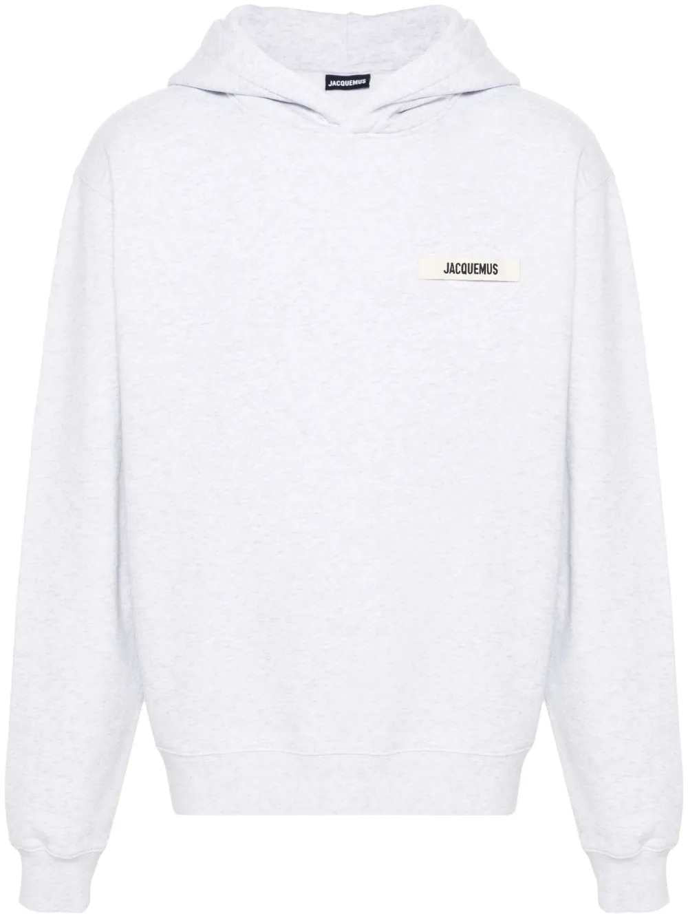 Jacquemus Men Grosgrain Logo-Appliqué Hoodie JACQUEMUS