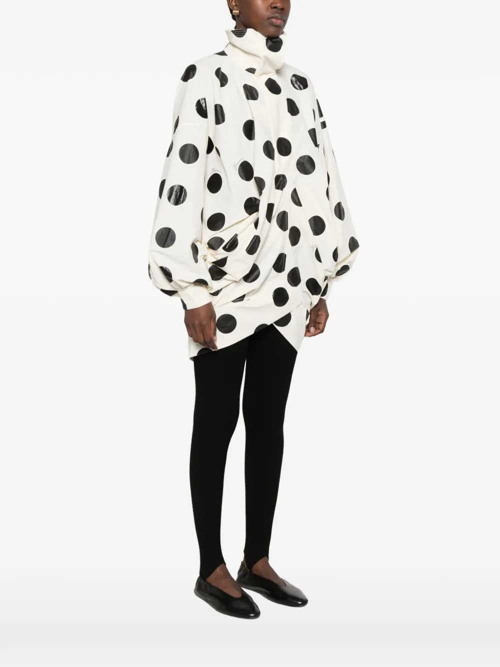 Jacquemus Women Polka-Dot Jacket With Cocoon Sleeves JACQUEMUS
