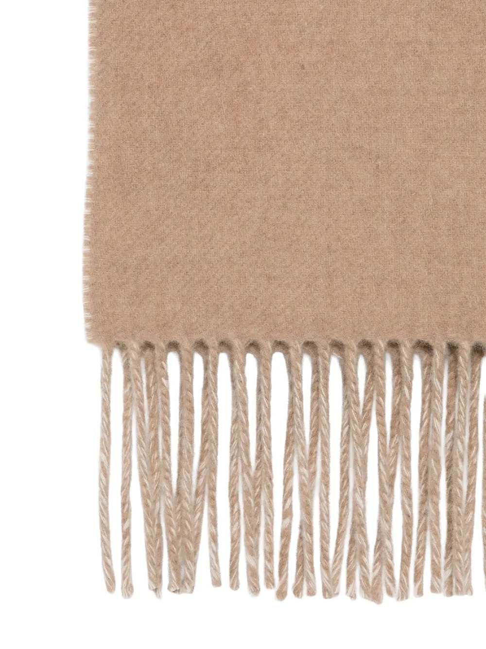 Jacquemus Unisex Fringed Scarf With Intarsia Logo JACQUEMUS