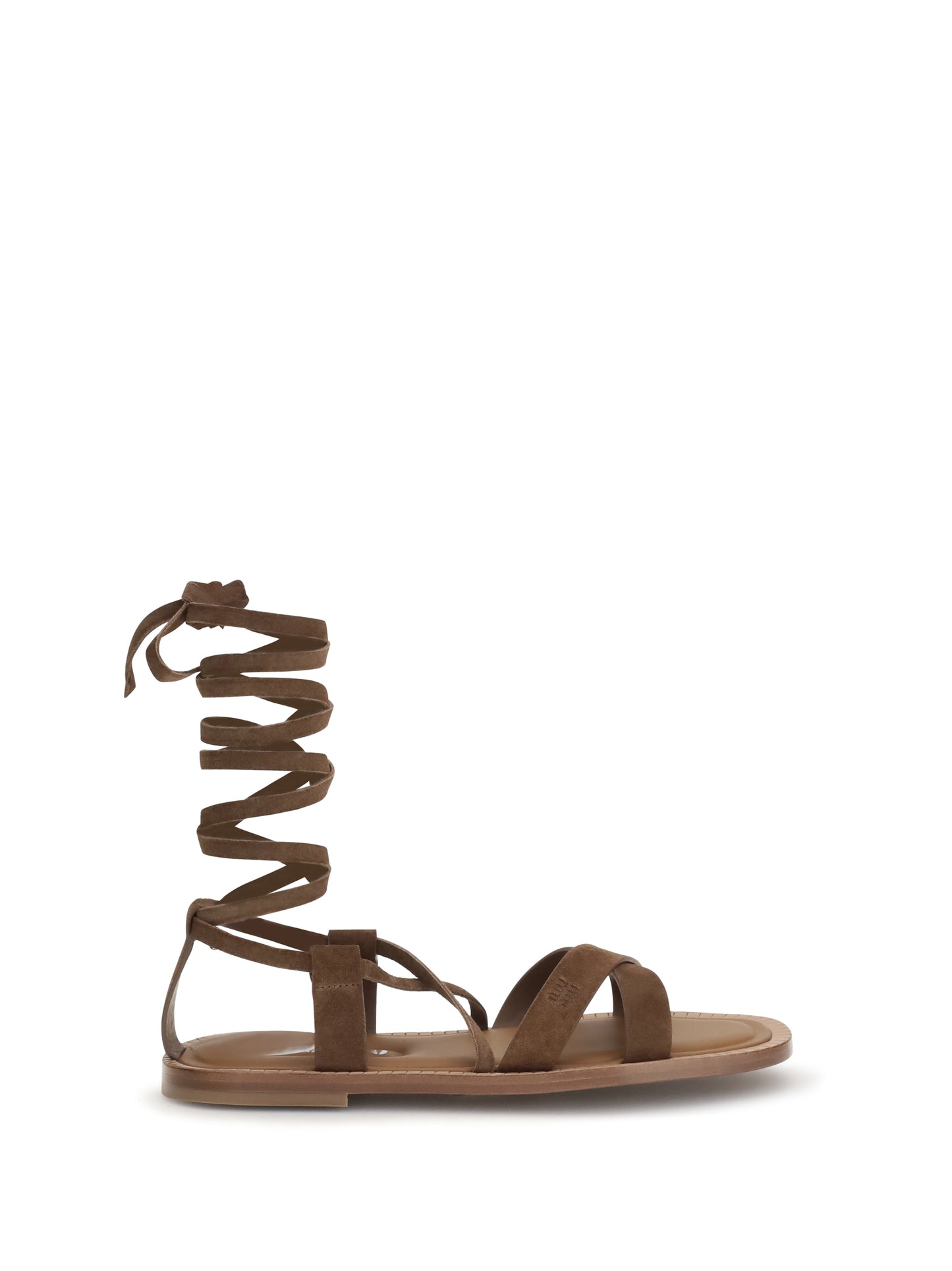 Miu Miu Women Gladiator Leather Sandals