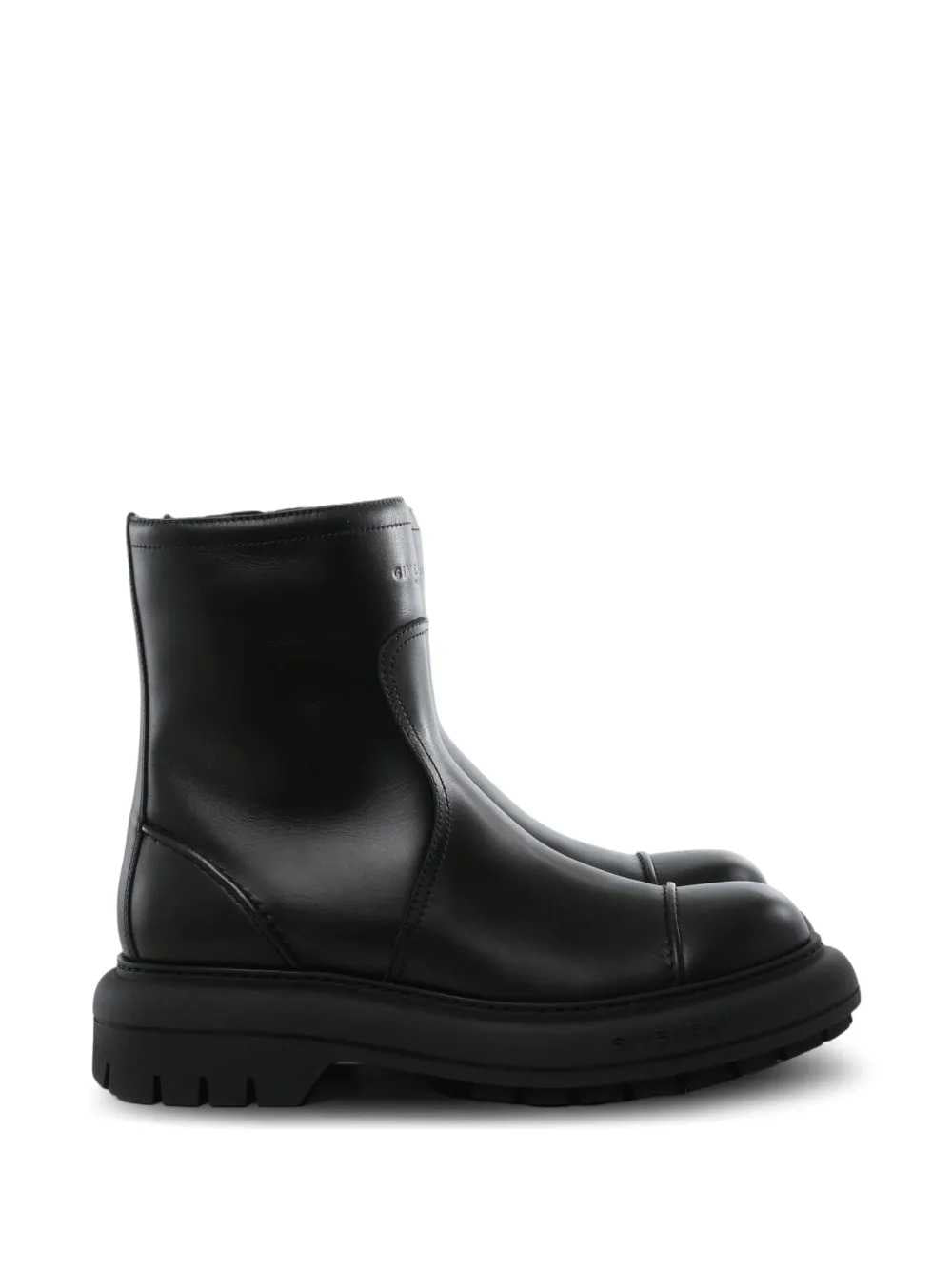 Givenchy Men Leather Cargo Biker Boots GIVENCHY