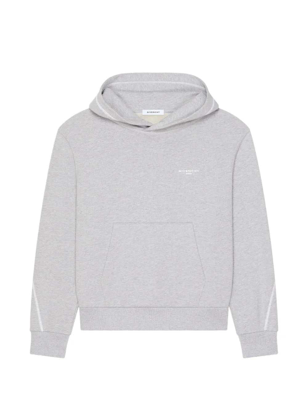 Givenchy Men Fleece Hoodie With Exposed Stitching GIVENCHY