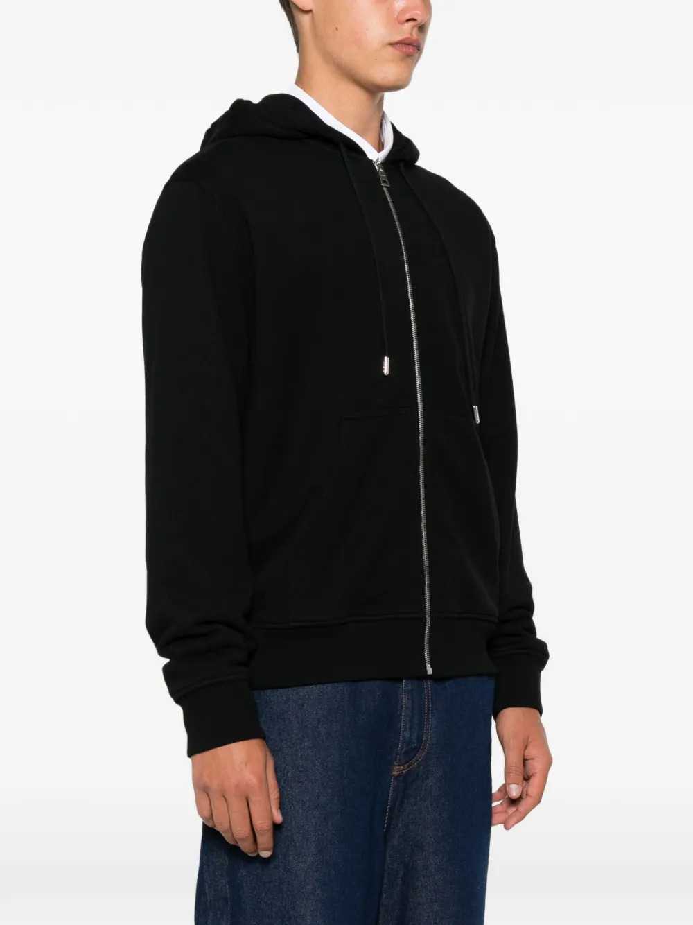 Givenchy Men Fleece Zip-Up Hoodie With Photographic Negative Print GIVENCHY
