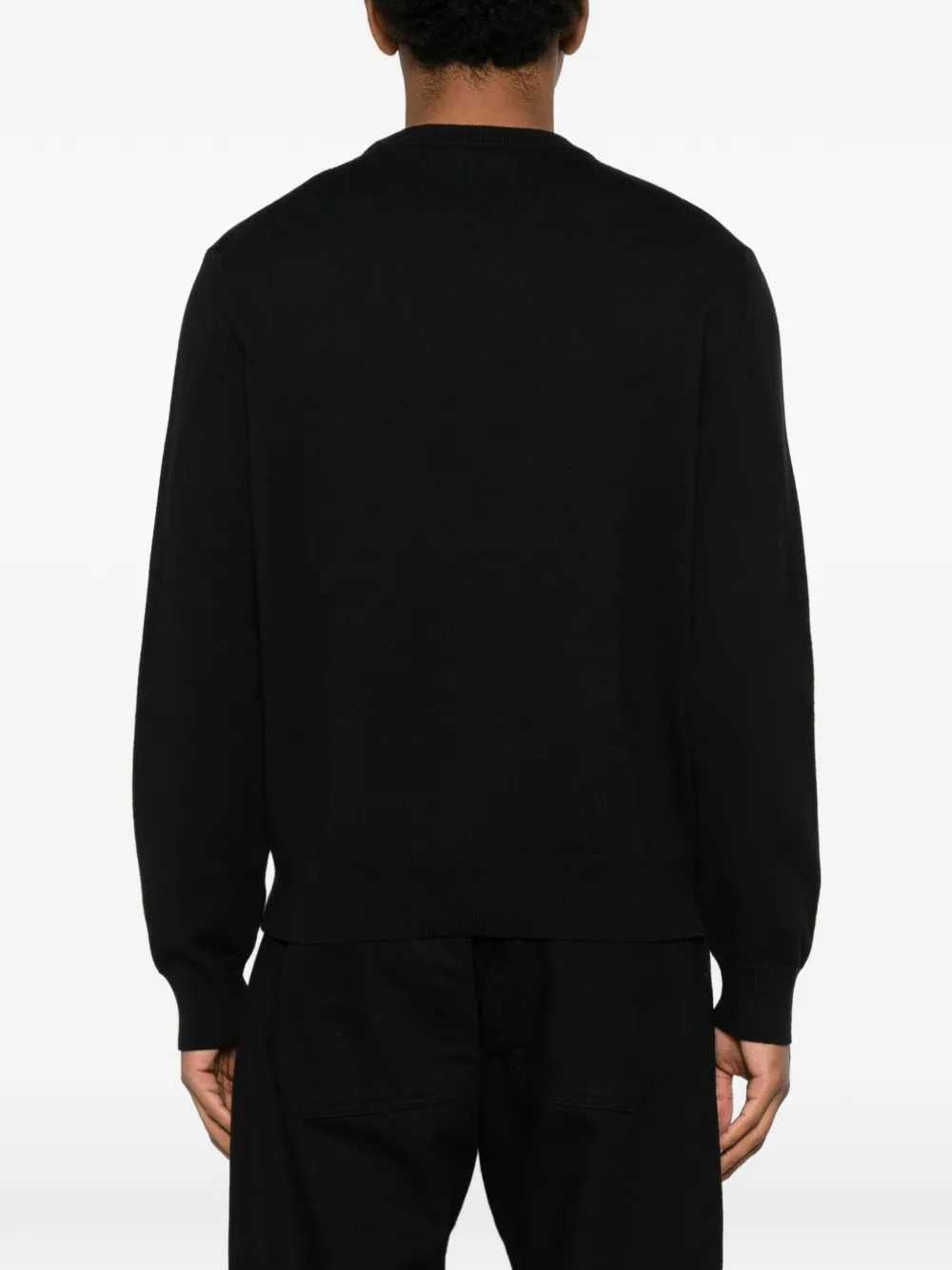Givenchy Men Haute Couture Knit Sweater With Givenchy Paris Detail GIVENCHY