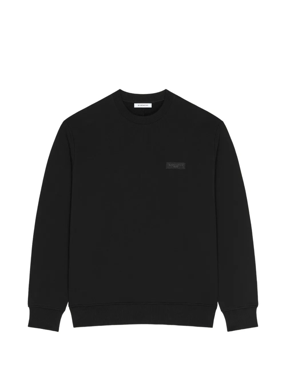 Givenchy Men Fleece Sweatshirt With Grosgrain Givenchy Paris Detail GIVENCHY