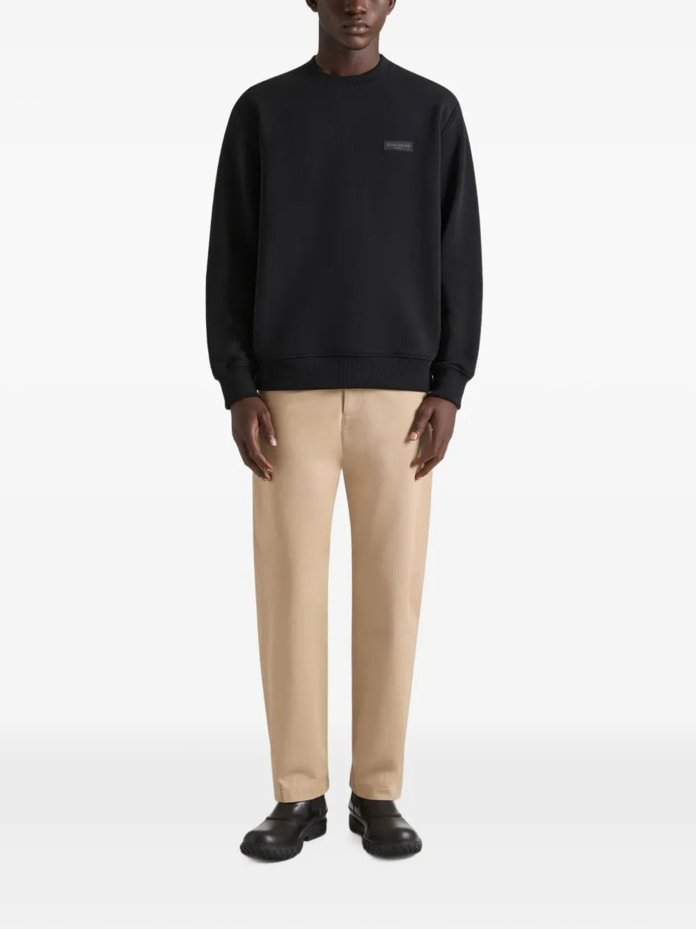 Givenchy Men Fleece Sweatshirt With Grosgrain Givenchy Paris Detail GIVENCHY
