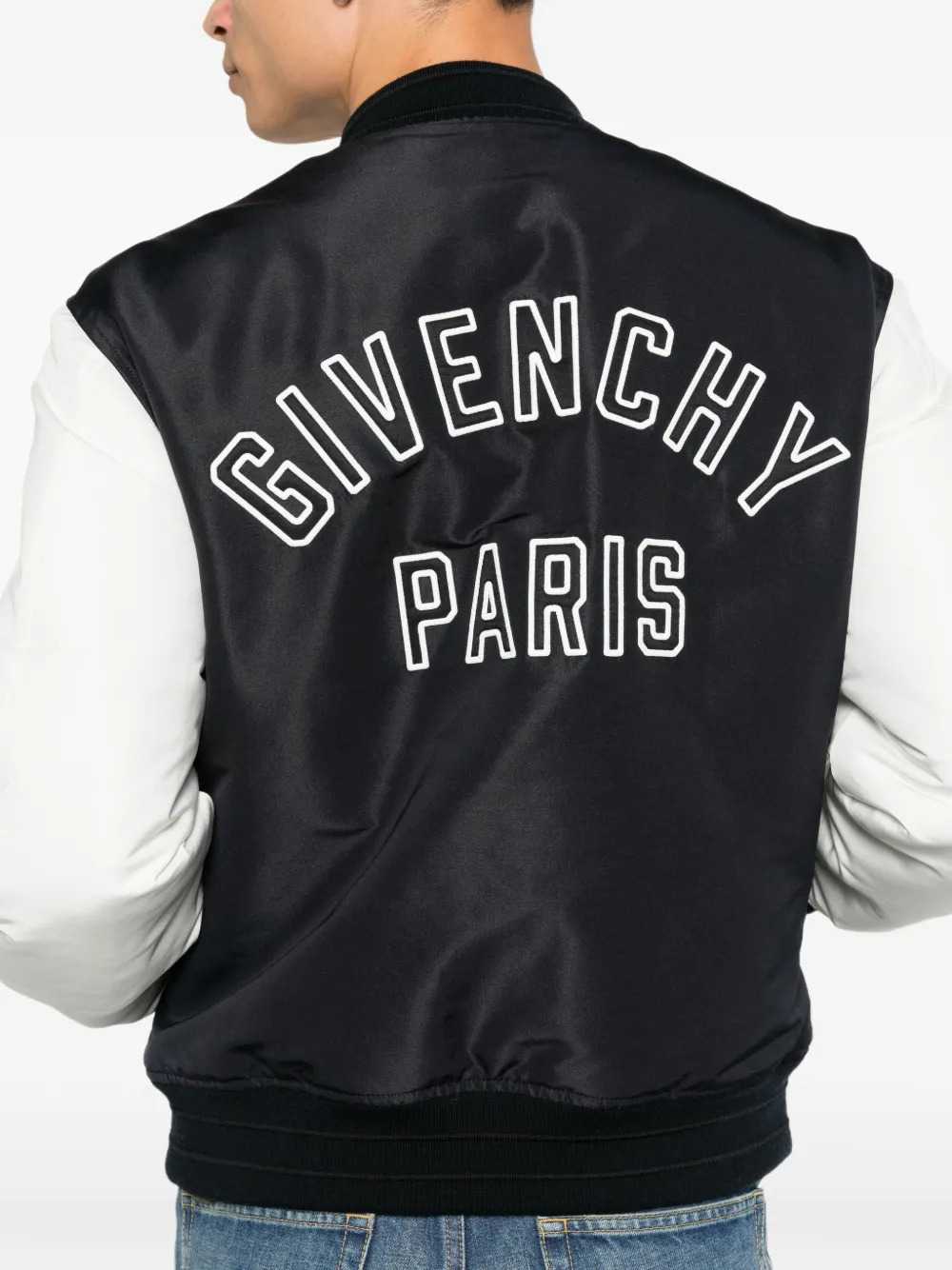 Givenchy Men Embroidered Logo Bomber Jacket GIVENCHY
