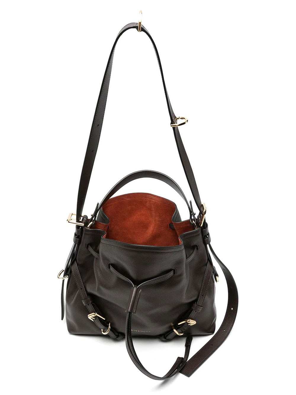 Givenchy Women Small Voyou Bucket Bag In Glossy Leather GIVENCHY