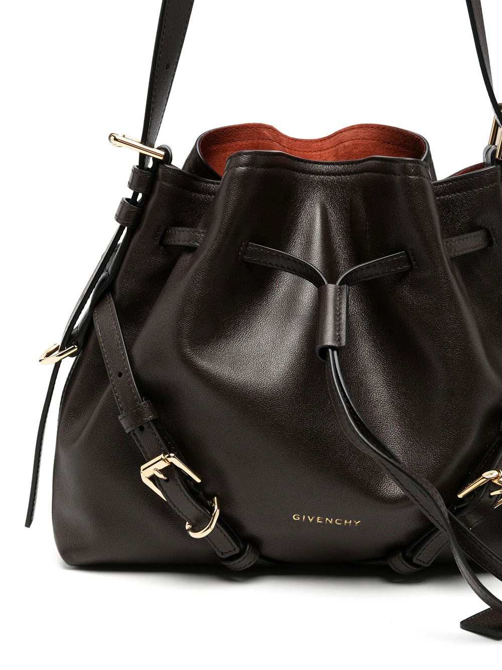Givenchy Women Small Voyou Bucket Bag In Glossy Leather GIVENCHY
