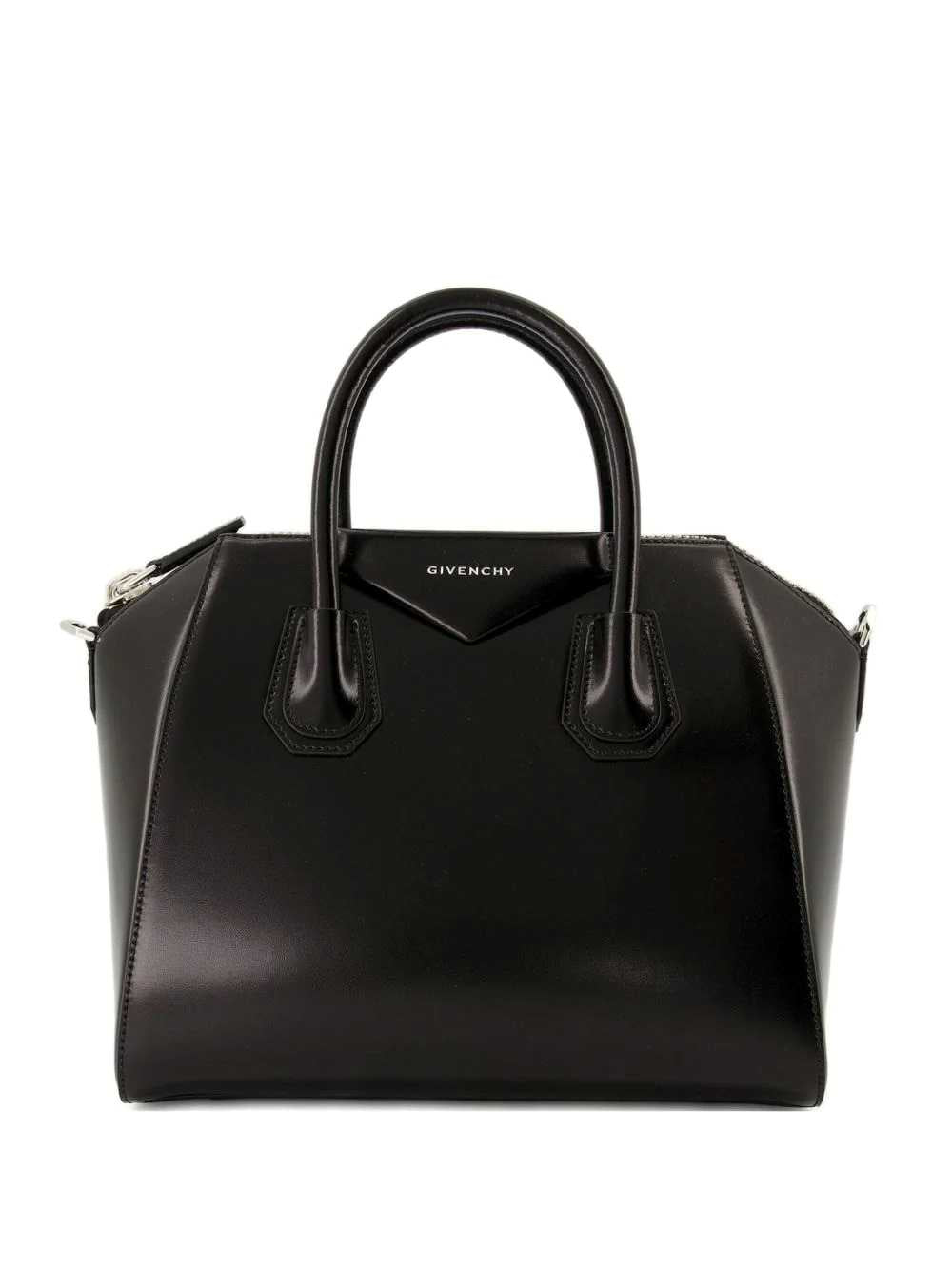 Givenchy Women Small Antigona Handbag In Black Leather GIVENCHY