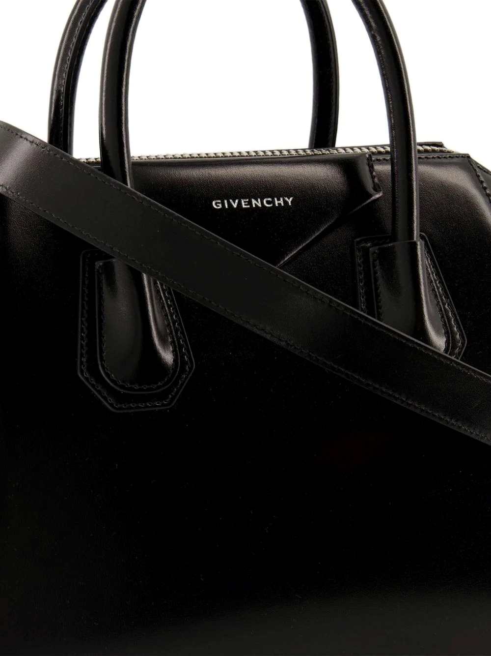 Givenchy Women Small Antigona Handbag In Black Leather GIVENCHY