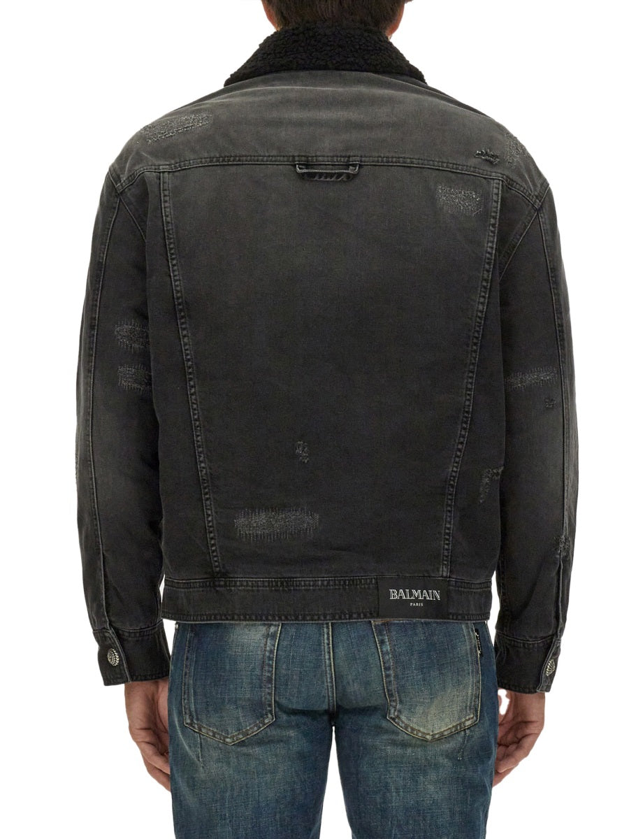 Balmain Men Destroyed Jacket BALMAIN