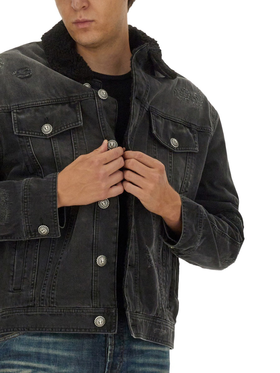 Balmain Men Destroyed Jacket BALMAIN