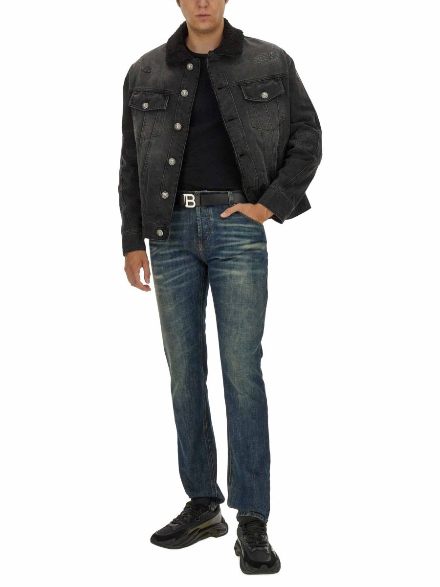 Balmain Men Destroyed Jacket BALMAIN