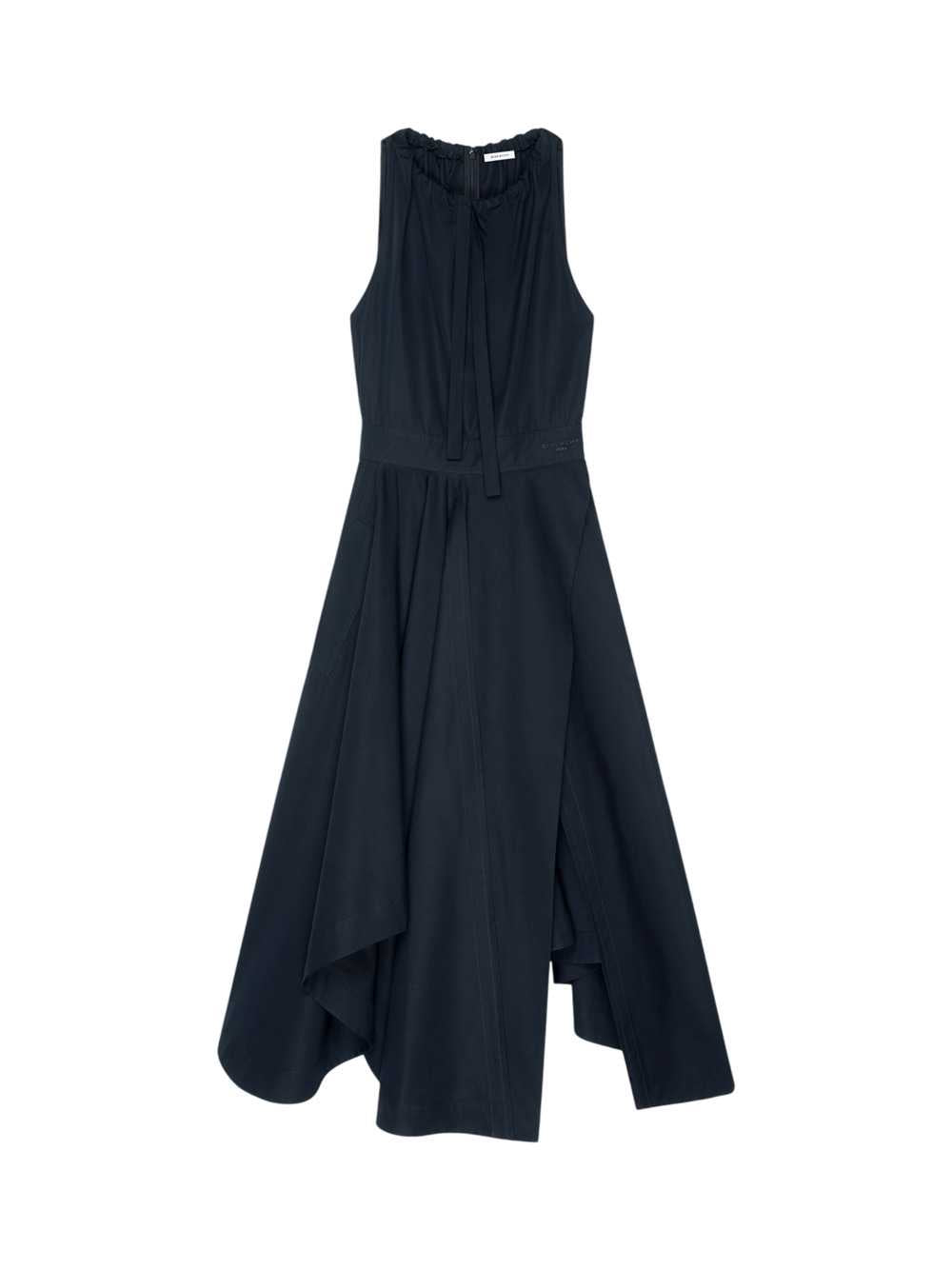 Givenchy Women Asymmetric Poplin Maxi Dress With Bow GIVENCHY