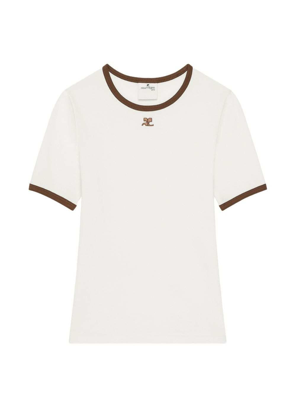 Courreges Women T-Shirt With Contrasting Trim COURREGES