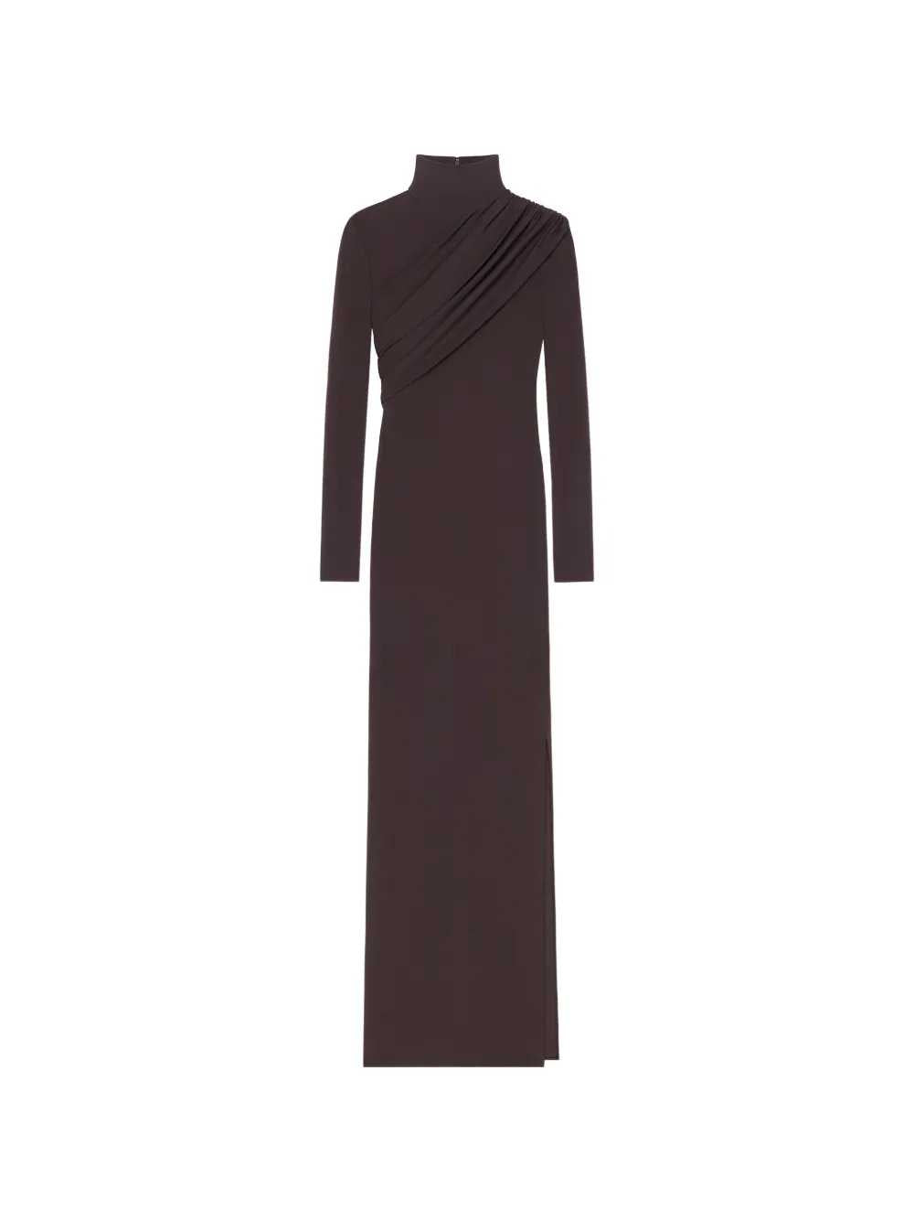 Courreges Women Long Jersey Dress With Cable-Knit Details COURREGES
