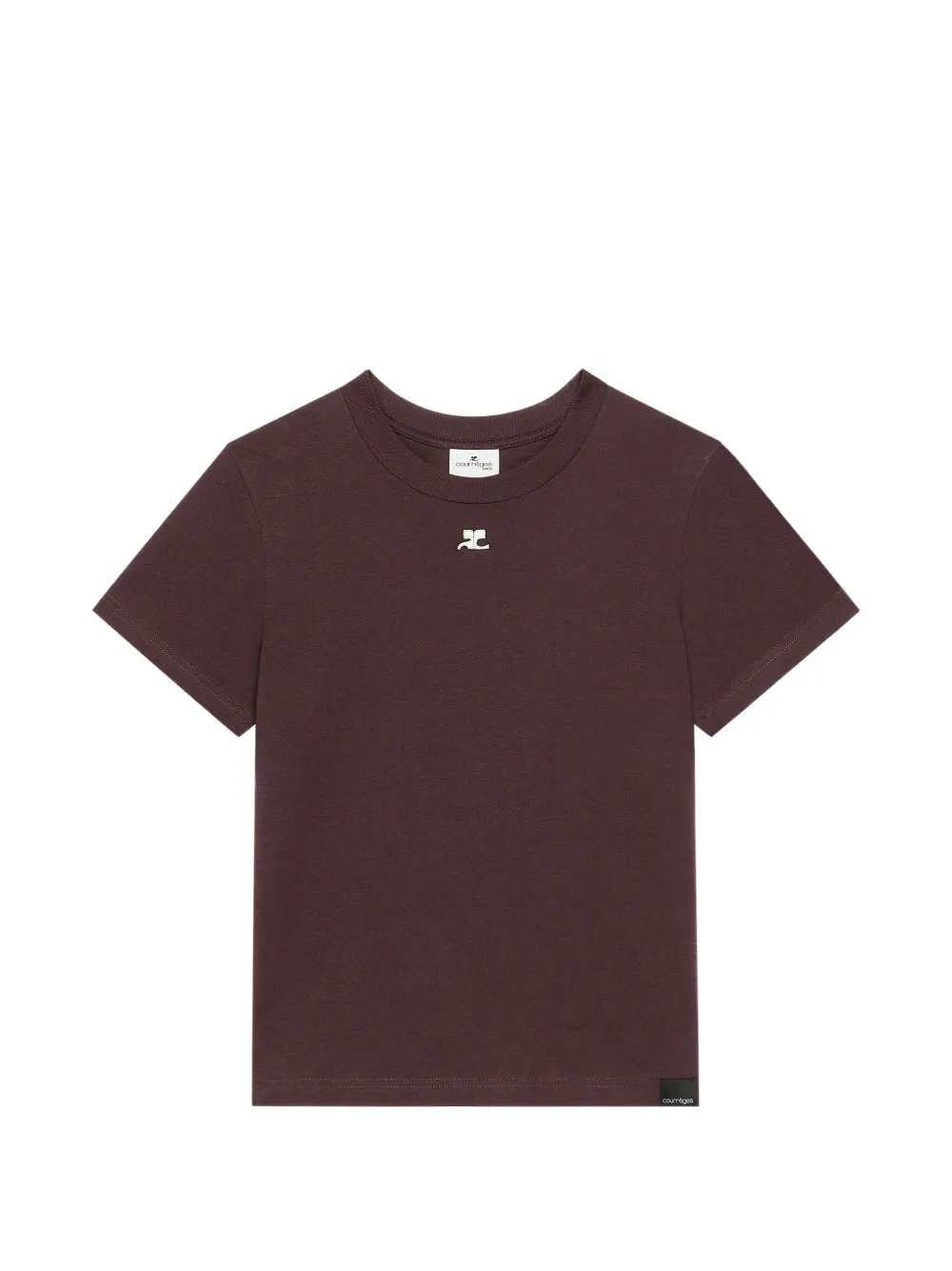 Courreges Women Embroidered Logo T-Shirt COURREGES