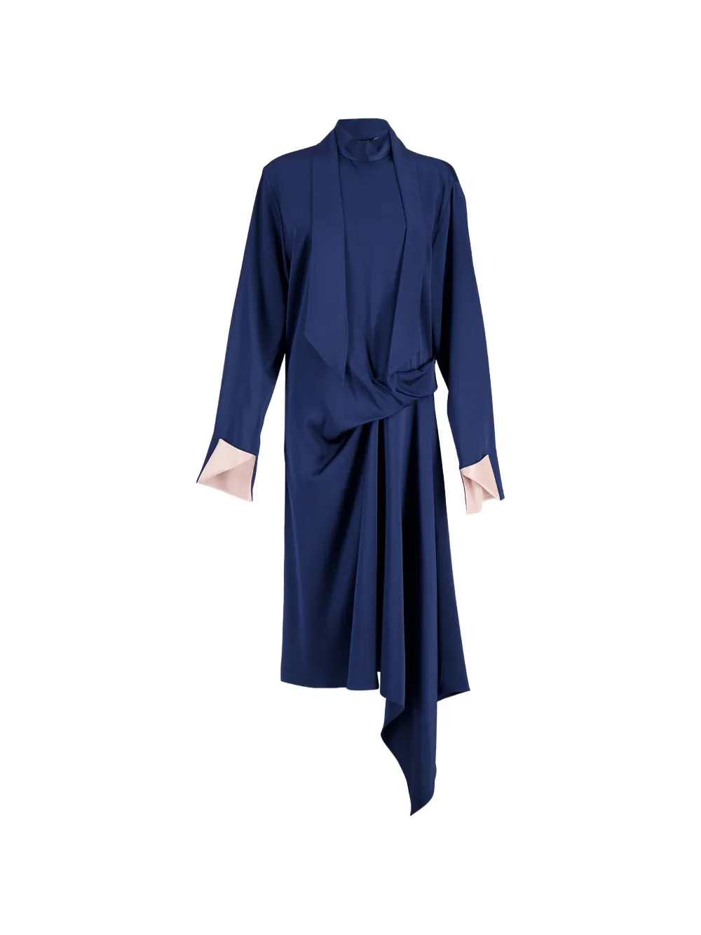 Stella Mccartney Women Satin-Finish Draped Midi Dress STELLA MCCARTNEY