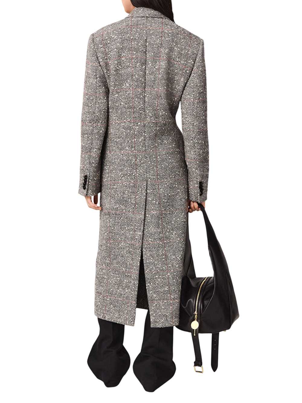 Stella Mccartney Women Double-Breasted Coat In Speckled Wool STELLA MCCARTNEY