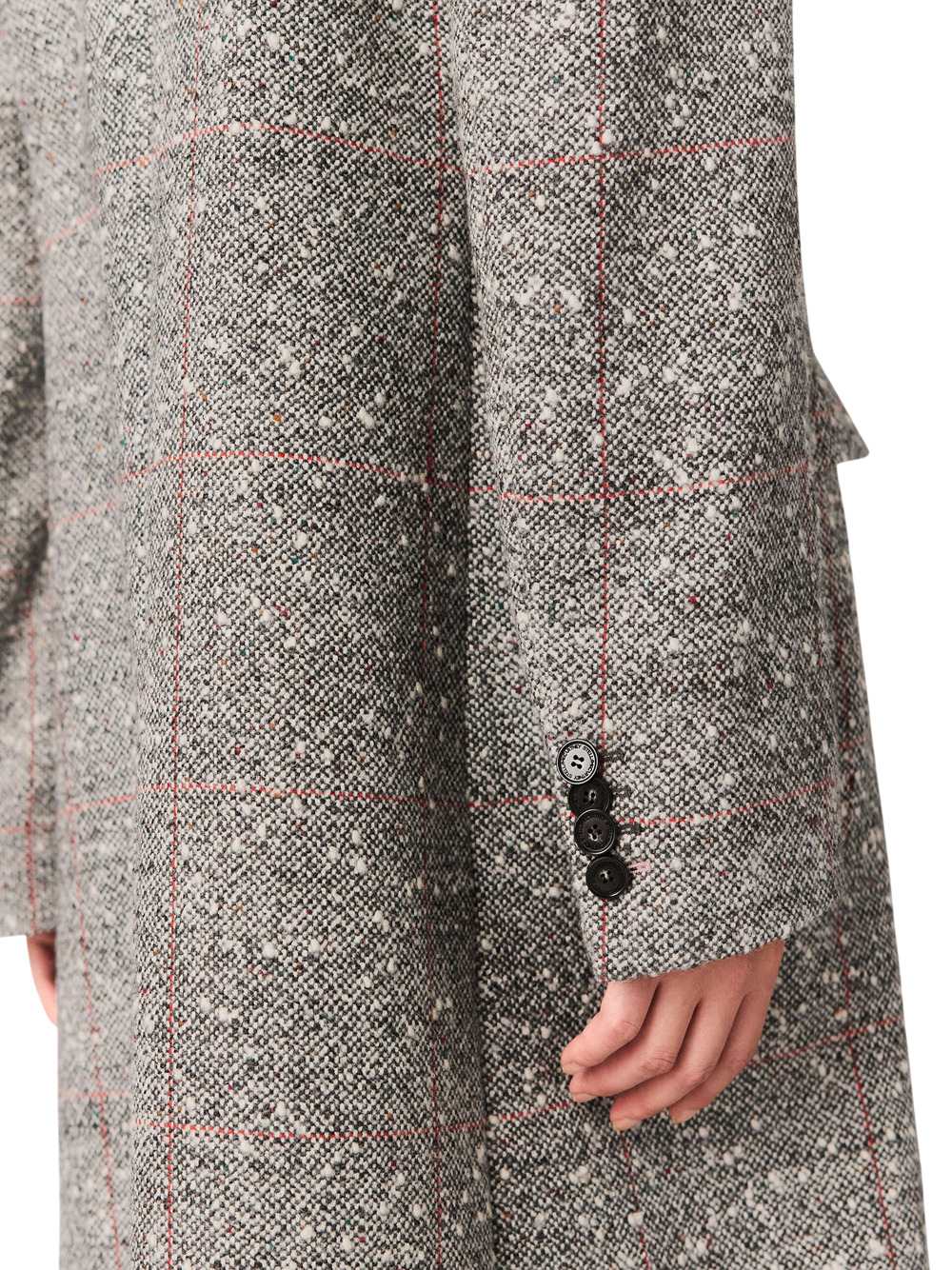 Stella Mccartney Women Double-Breasted Coat In Speckled Wool STELLA MCCARTNEY
