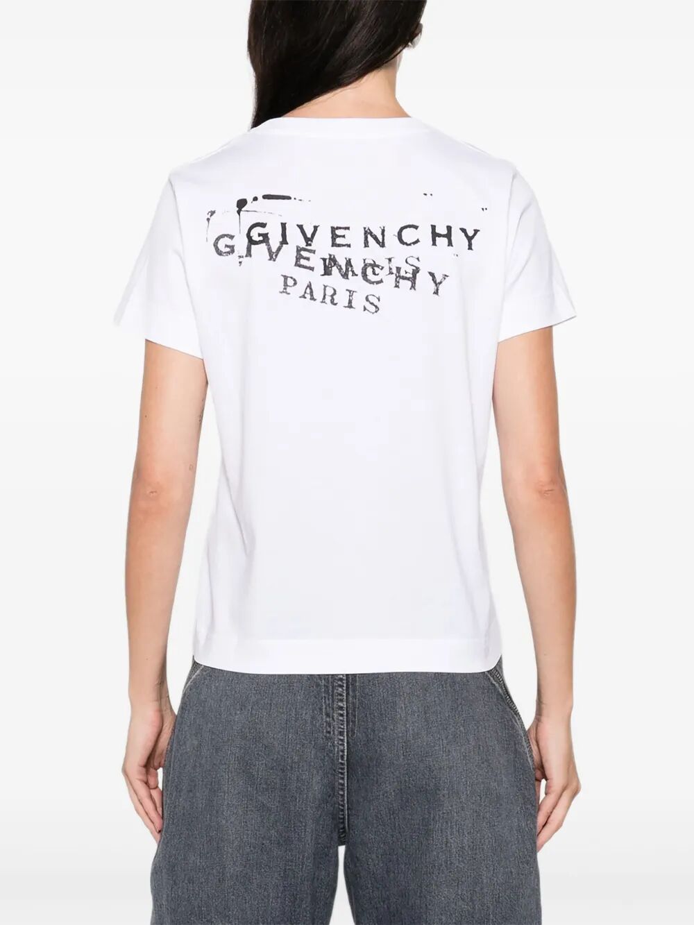 Givenchy Women Logo-Print Fitted T-Shirt GIVENCHY