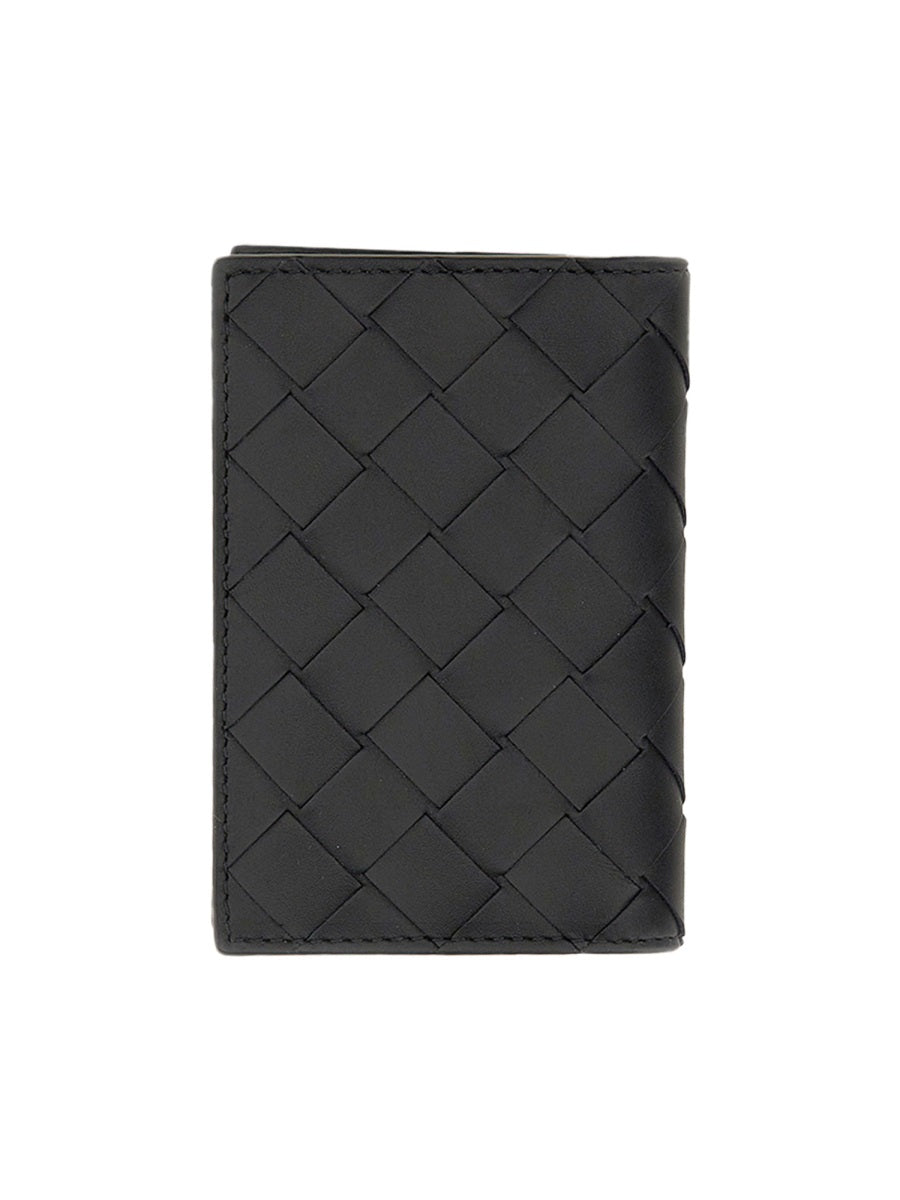 Bottega Veneta Men Portacarte Intrecciato Con Patta BOTTEGA VENETA
