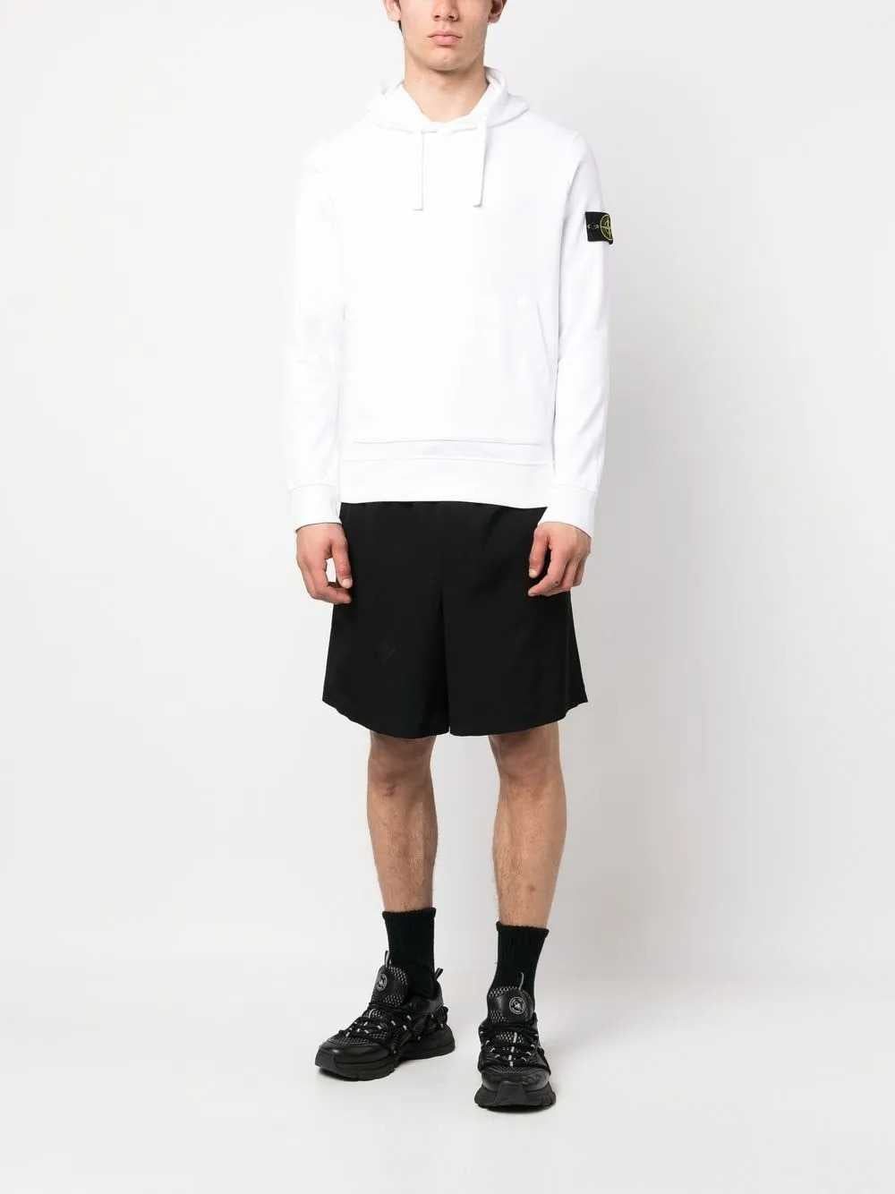 Stone Island Men Cotton Fleece Hoodie STONE ISLAND
