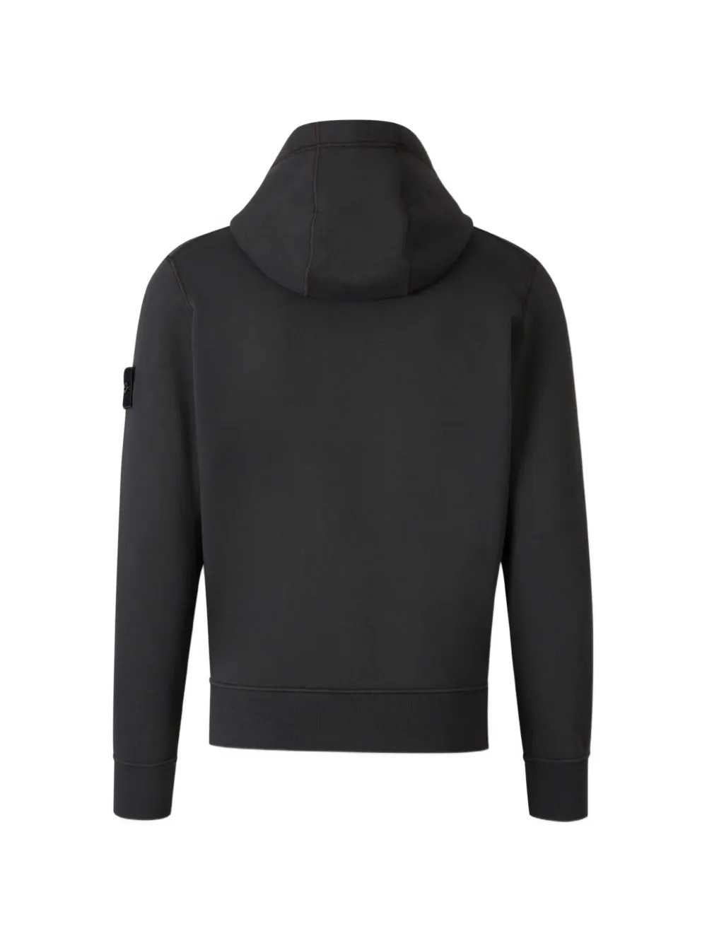 Stone Island Men Zip-Up Hoodie With Logo Patch STONE ISLAND