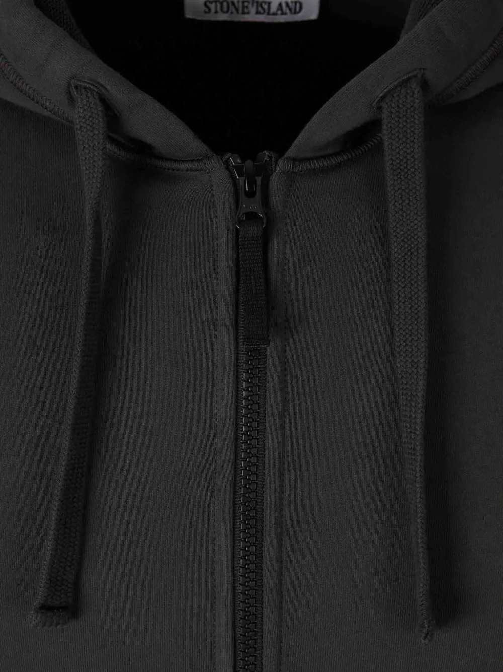 Stone Island Men Zip-Up Hoodie With Logo Patch STONE ISLAND