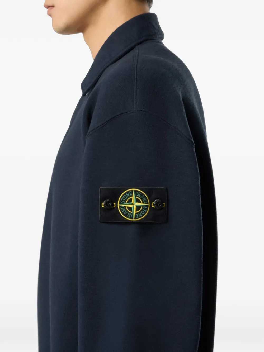 Stone Island Men Tubular Cotton Fleece Polo Shirt STONE ISLAND