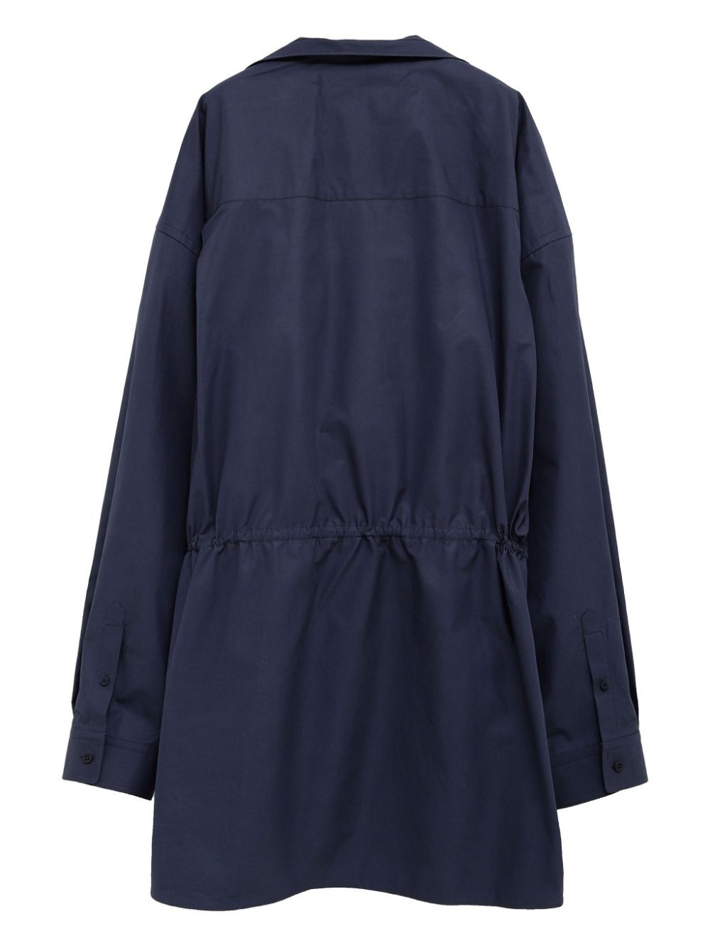 Balenciaga Women Elasticated Waistband Cotton Shirt Mini Dress BALENCIAGA
