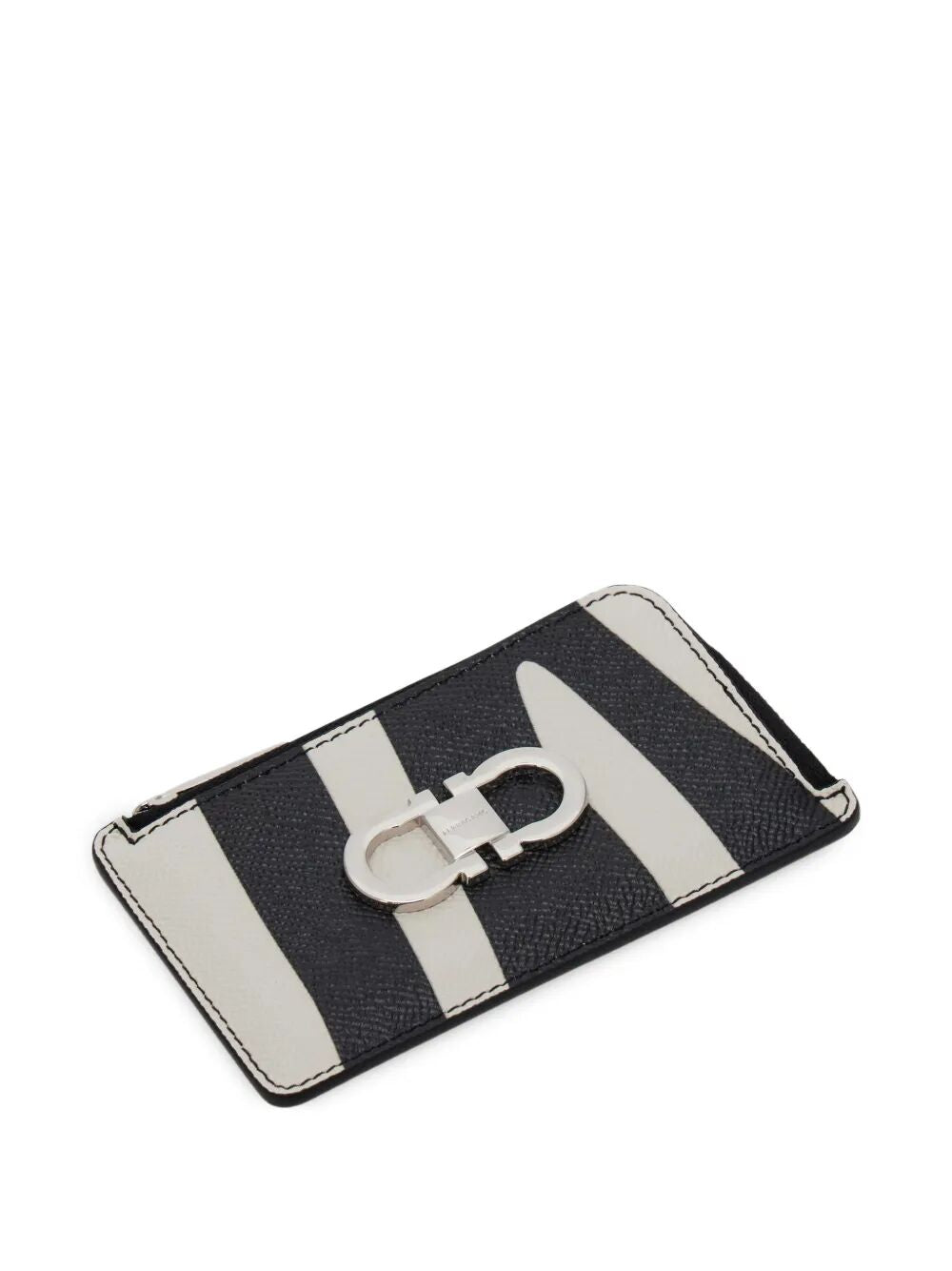 Ferragamo Women Zebra-Print Cardholder With Zip FERRAGAMO
