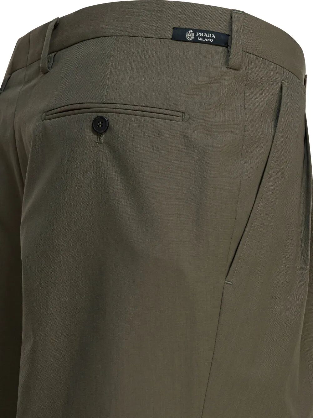 Prada Men Wide-Leg Wool Pants PRADA