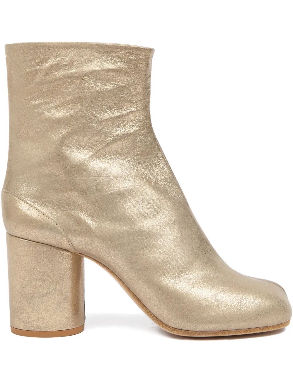 Maison Margiela Women Tabi Metallic Leather Ankle Boots MAISON MARGIELA