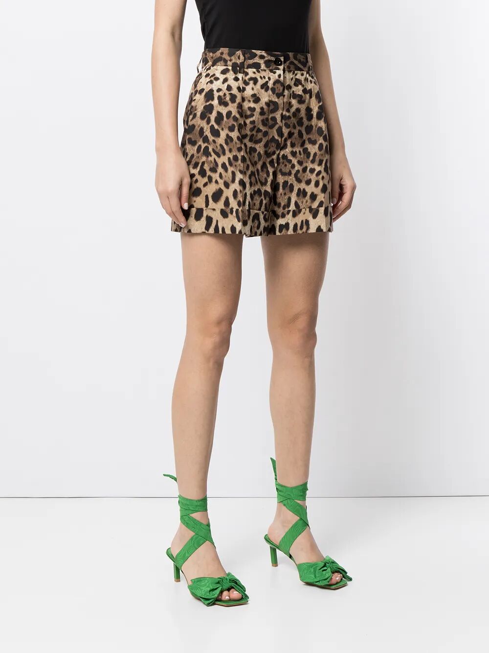 Dolce & Gabbana Women Leopard-Print Poplin Shorts DOLCE & GABBANA