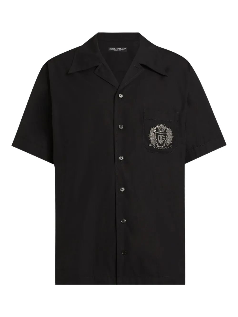 Dolce & Gabbana Men Hawaii Short-Sleeved Cotton Shirt DOLCE & GABBANA